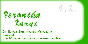 veronika korai business card